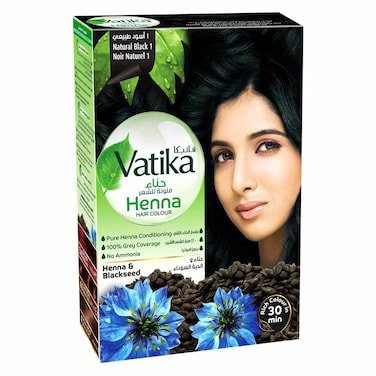 Dabur Vatika Henna Hair Colour 1 Natural Black 60g