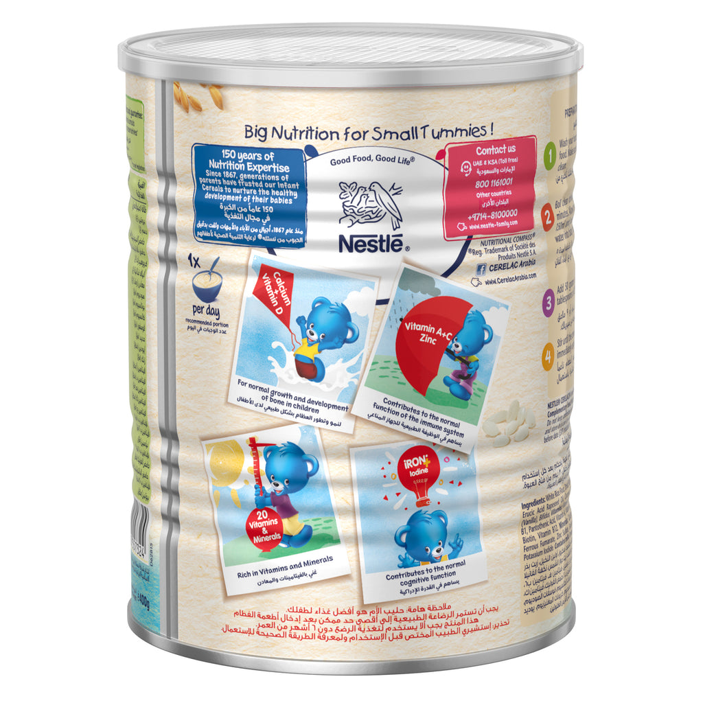 Nestle Cerelac Infant Cereals With Iron + Rice From 6 Months 400 g