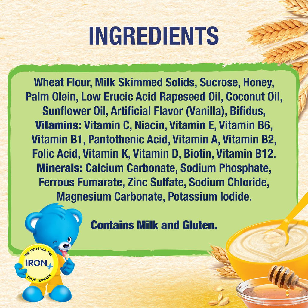 Nestle Cerelac Infant Cereals With Iron + Wheat & Honey From 6 Months 400 g