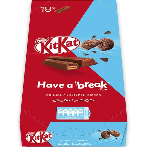 Nestle KitKat Crunchy Cookie Wafer 19.5g Pack of 18