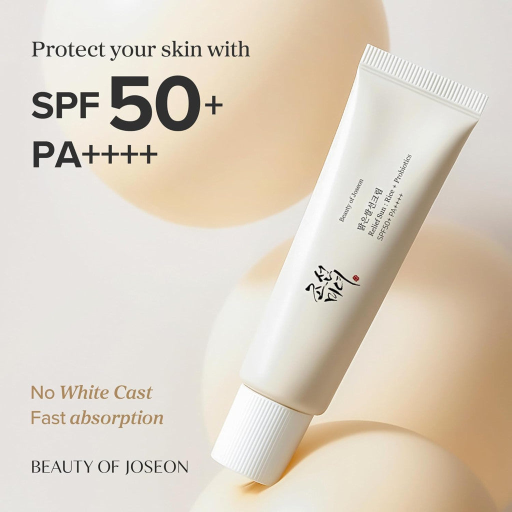 Beauty of Joseon Relief Sunscreen SPF 50+ with Rice & Probiotics 50ml