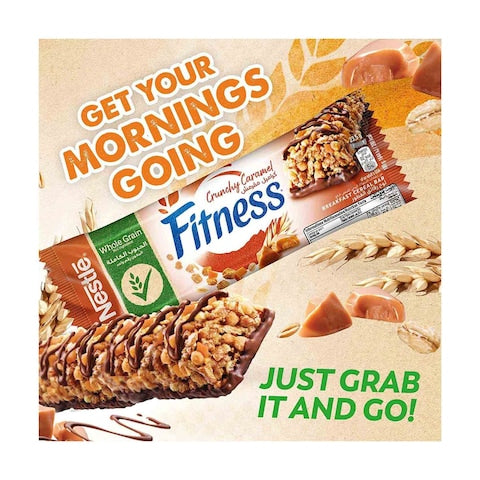 Nestle Fitness Crunchy Caramel Cereal Bar 23.5g Pack of 6