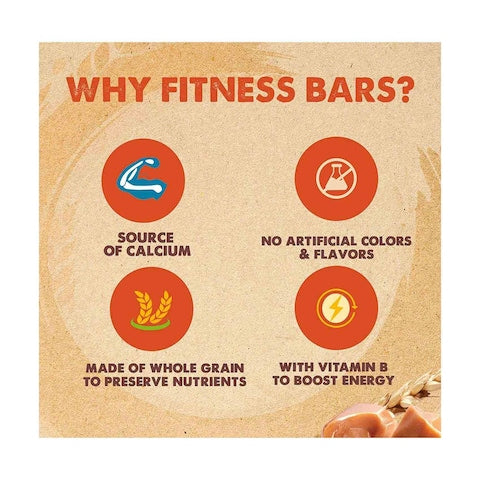 Nestle Fitness Crunchy Caramel Cereal Bar 23.5g Pack of 6