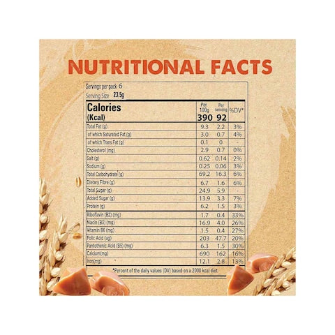 Nestle Fitness Crunchy Caramel Cereal Bar 23.5g Pack of 6