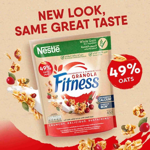 Nestle Fitness Granola And Cranberry Cereal Oats 450g