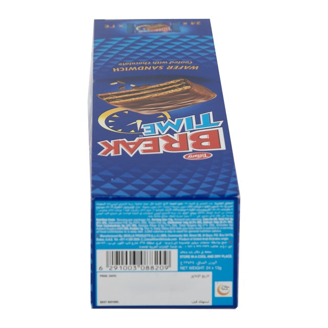Tiffany Break Time Wafer Sandwich Coated with Chocolate 24 x 13 g