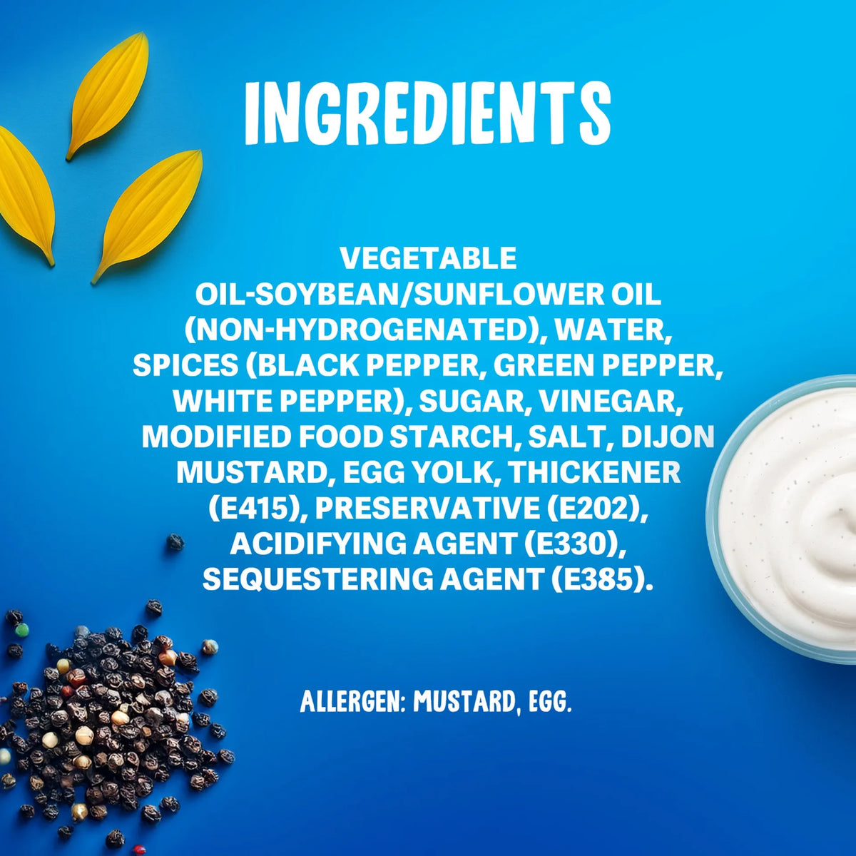 Noor Black Pepper Mayonnaise | 425ml Squeezy Bottle