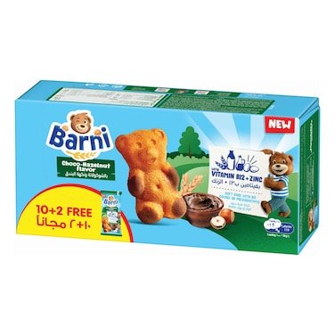Barni Choco-Hazelnut Flavour Soft Cake, 30g Pack of 12