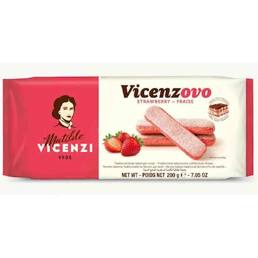 Vicenzi Strawberry Long Finger Biscuit, 200g