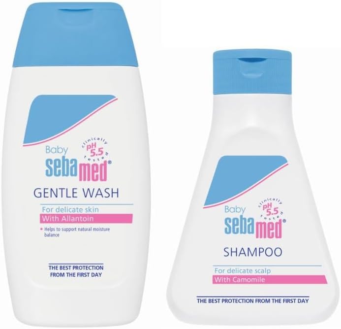 Sebamed Baby Shampoo 150ml + Baby Wash 200ml, (Value Pack), Pack of 1