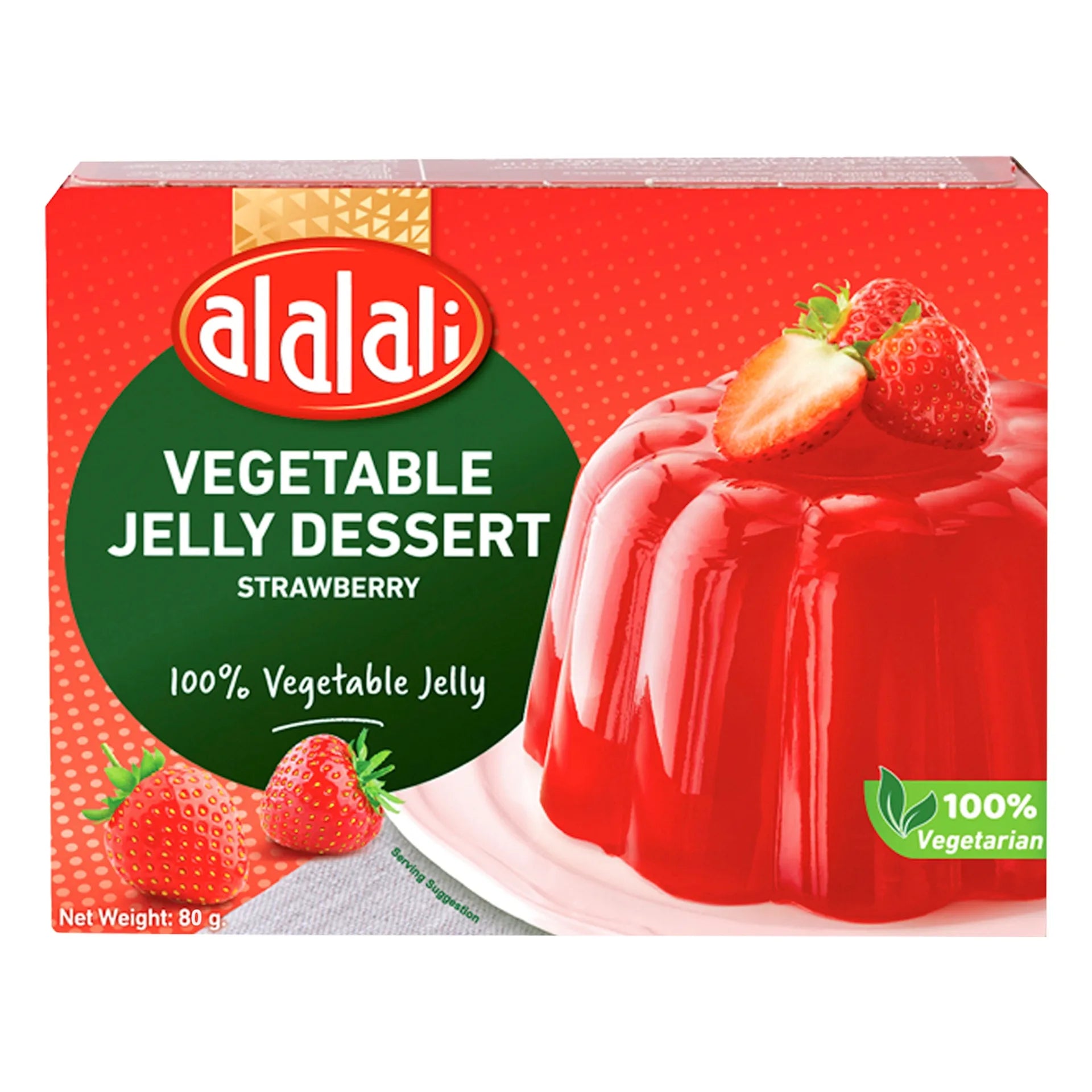Al Alali Vegetable Jelly Strawberry Dessert 80 g