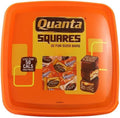 Quanta Squares Assorted Filled Bars Coated in Rich Creamy Milk Chocolate - 32 Fun Sized Bars