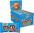 M&M's Crispy Chocolate Bulk Box, Chocolate Gifts & Movie Night Snacks, 24 Packs of 45 g