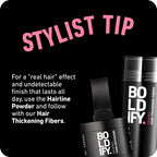 BOLDIFY Hairline Powder, Instantly Conceals Hair Loss and Fills In Receding Hairlines, and Wide Parts, Stain-Proof 48 Hour Formula for Hair & Beard, Root Concealer & Gray Hair Coverage (Light Brown)