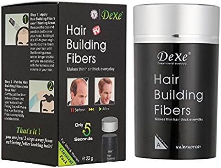 Dexe Classic Necessity Lose Hair Building Fibres, 22g (Black)