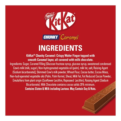 Nestle KitKat Chunky Salted Caramel Chocolate Bar 42g Pack of 24