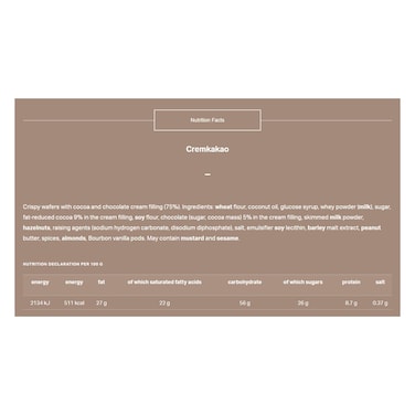 Loacker Classic Cremkakao Chocolate Wafers, 45g Pack of 5