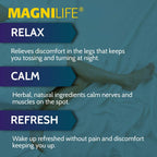 MagniLife Relaxing Leg Cream PM, Deep Penetrating Topical for Pain - 4oz