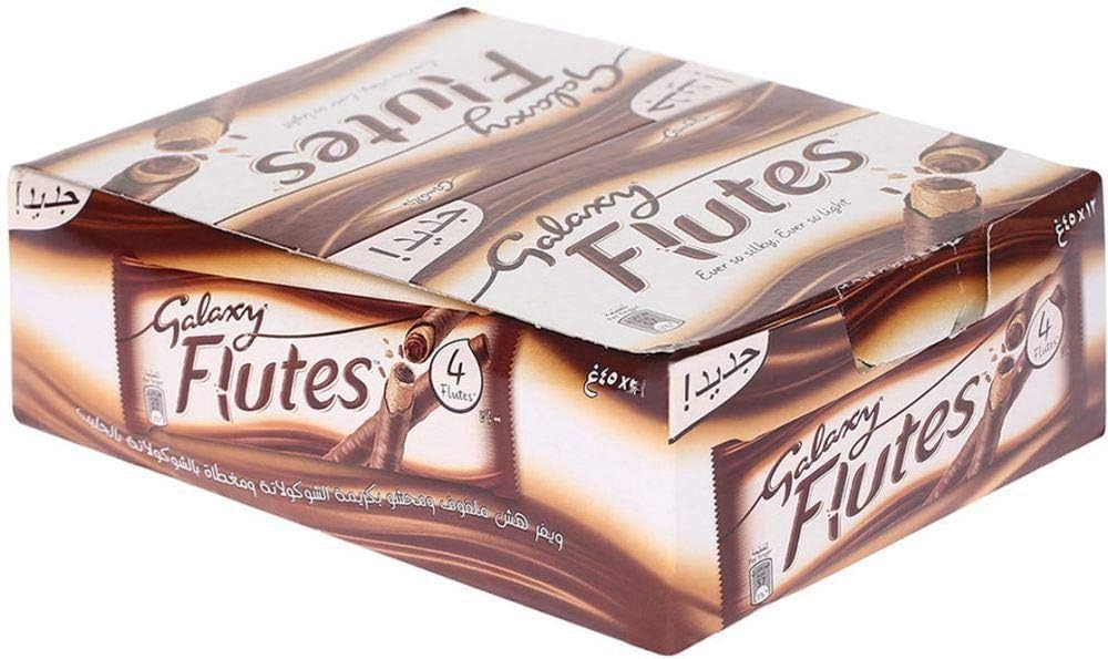 Galaxy Flutes Chocolate Fingers 12 x 45g