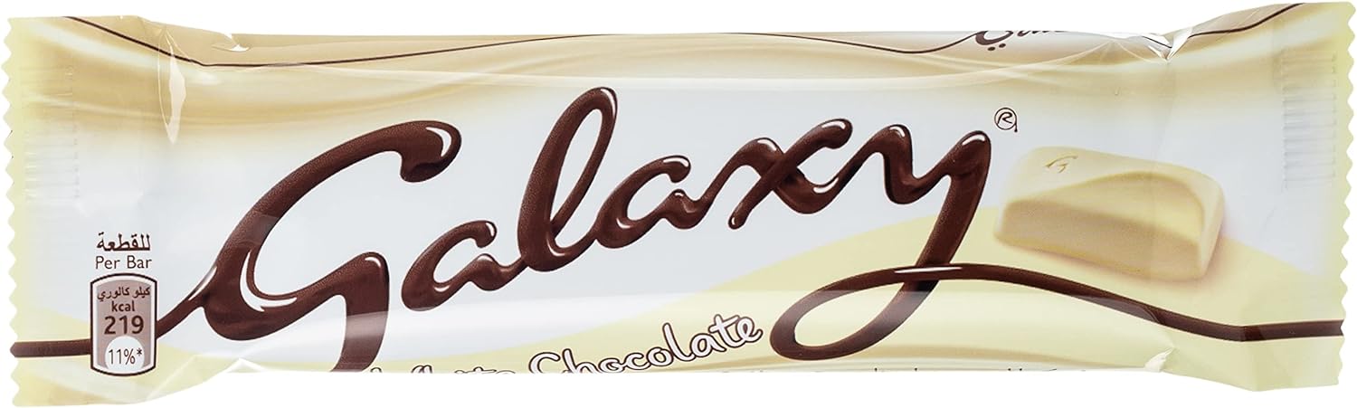 Galaxy White Chocolate Bars, 38g x 24