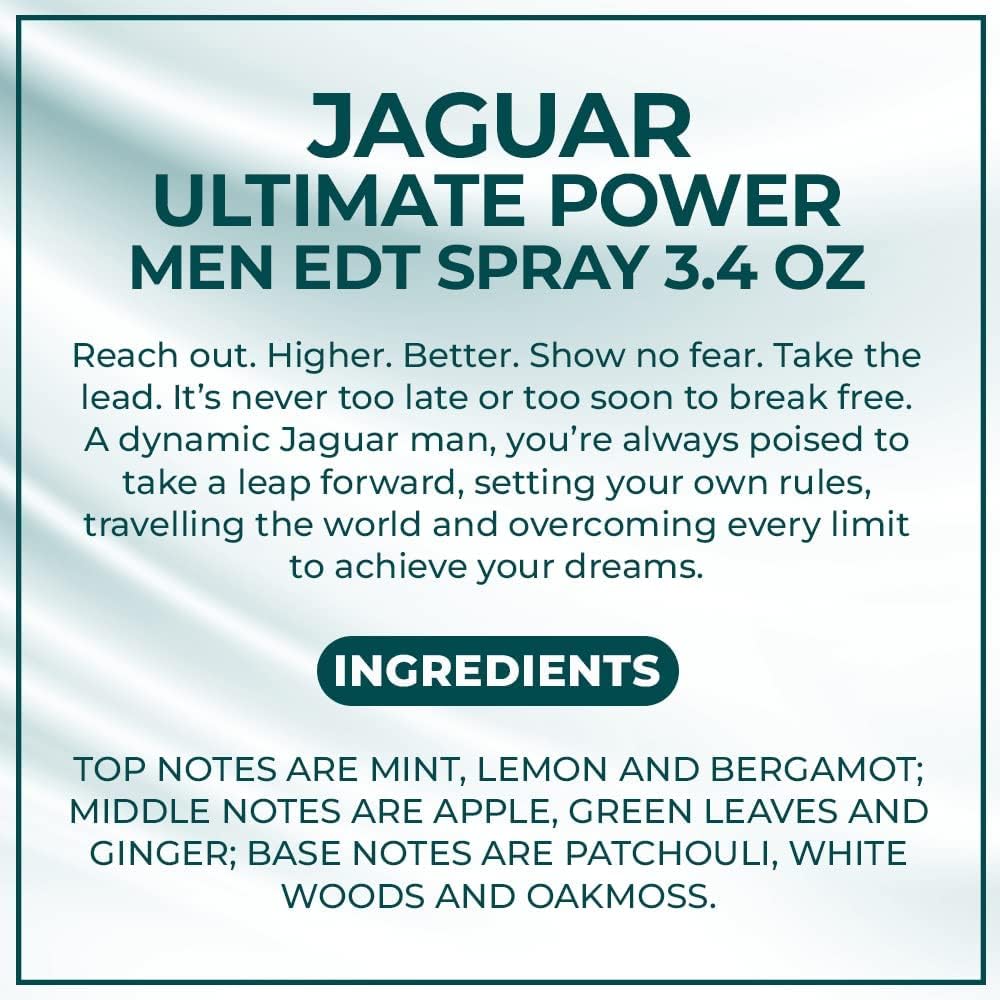 Jaguar Ultimate Power Eau De Toilette Spray By Jaguar For Men