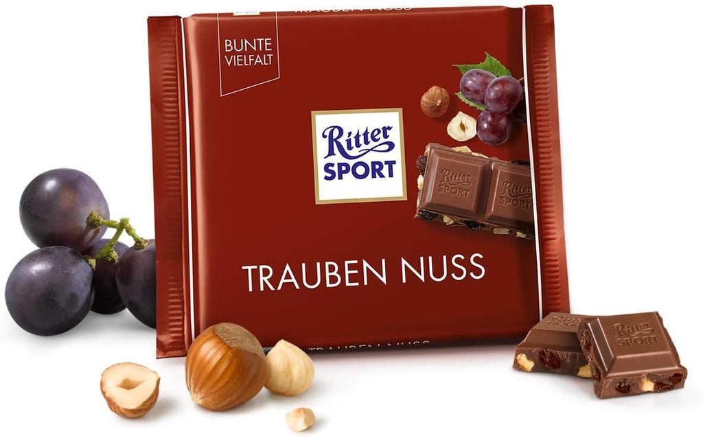 Ritter Sport Raisins Hazelnut Chocolate 100g