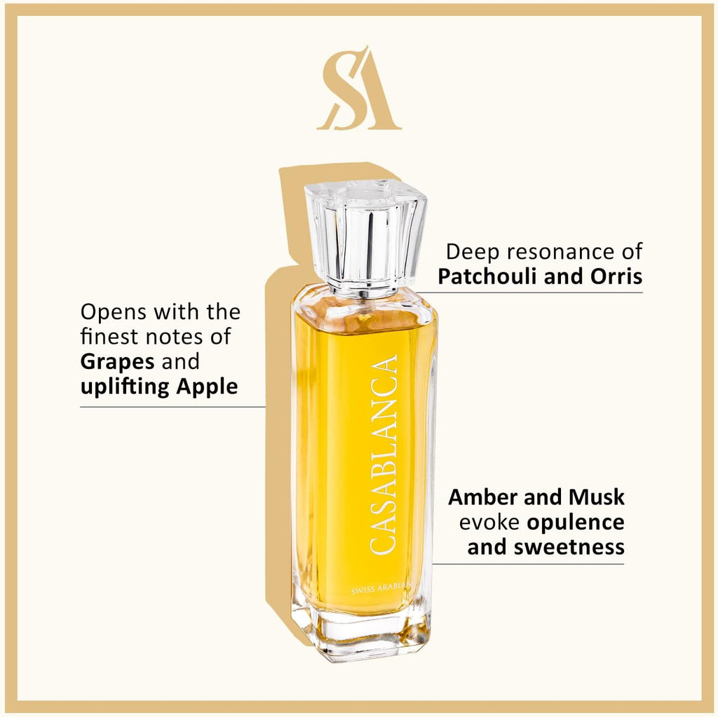 Swiss Arabian Casablanca for Unisex Eau De Parfum 100ml