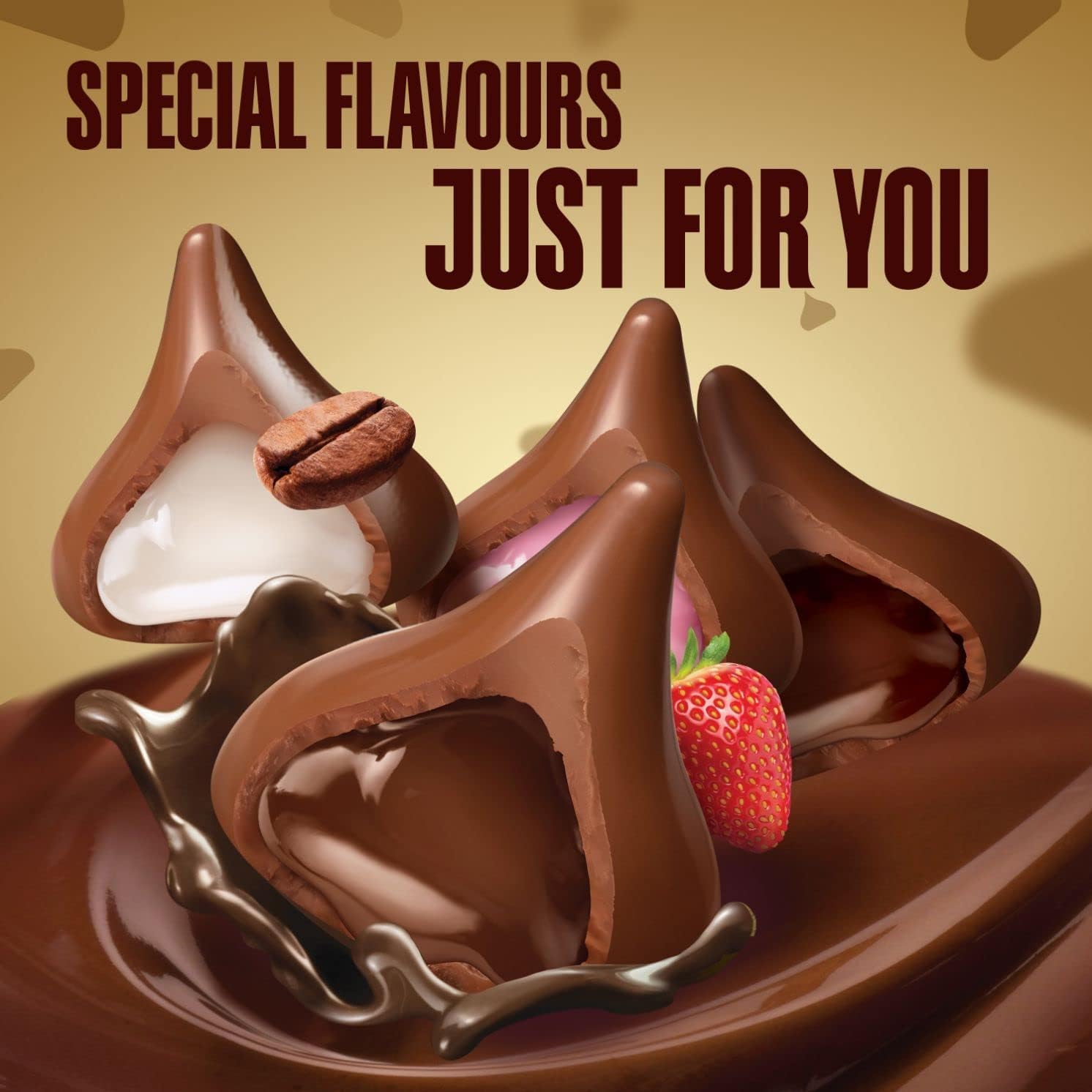 Hershey's Kisses Special Selection, 4 Flavours, 100 g