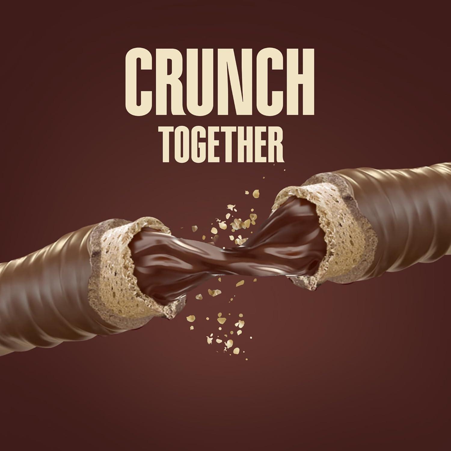 Hershey’s Chocotubes Wafer Roll, with Milk Chocolate and Hazelnut Cream, 18 g