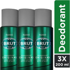 Brut Original Deodorant Body Spray for Men, Masculine Long-Lasting Deo with Fresh, Authentic Fragrance, Imported, Deo Combo Pack of 3 (200ml Each)