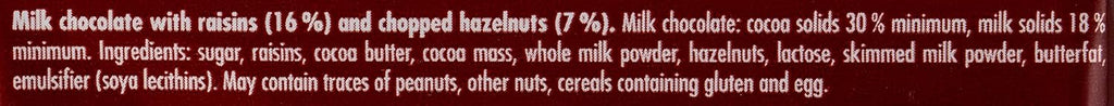 Ritter Sport Raisins Hazelnut Chocolate 100g