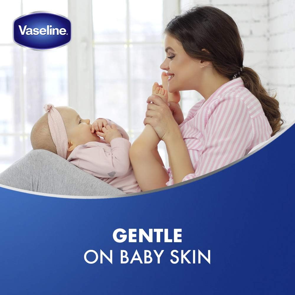 VASELINE 100% Pure Petroleum Jelly Soothing and Protective Baby Skin Care Hypoallergenic and Gentle on Skin, 450ml