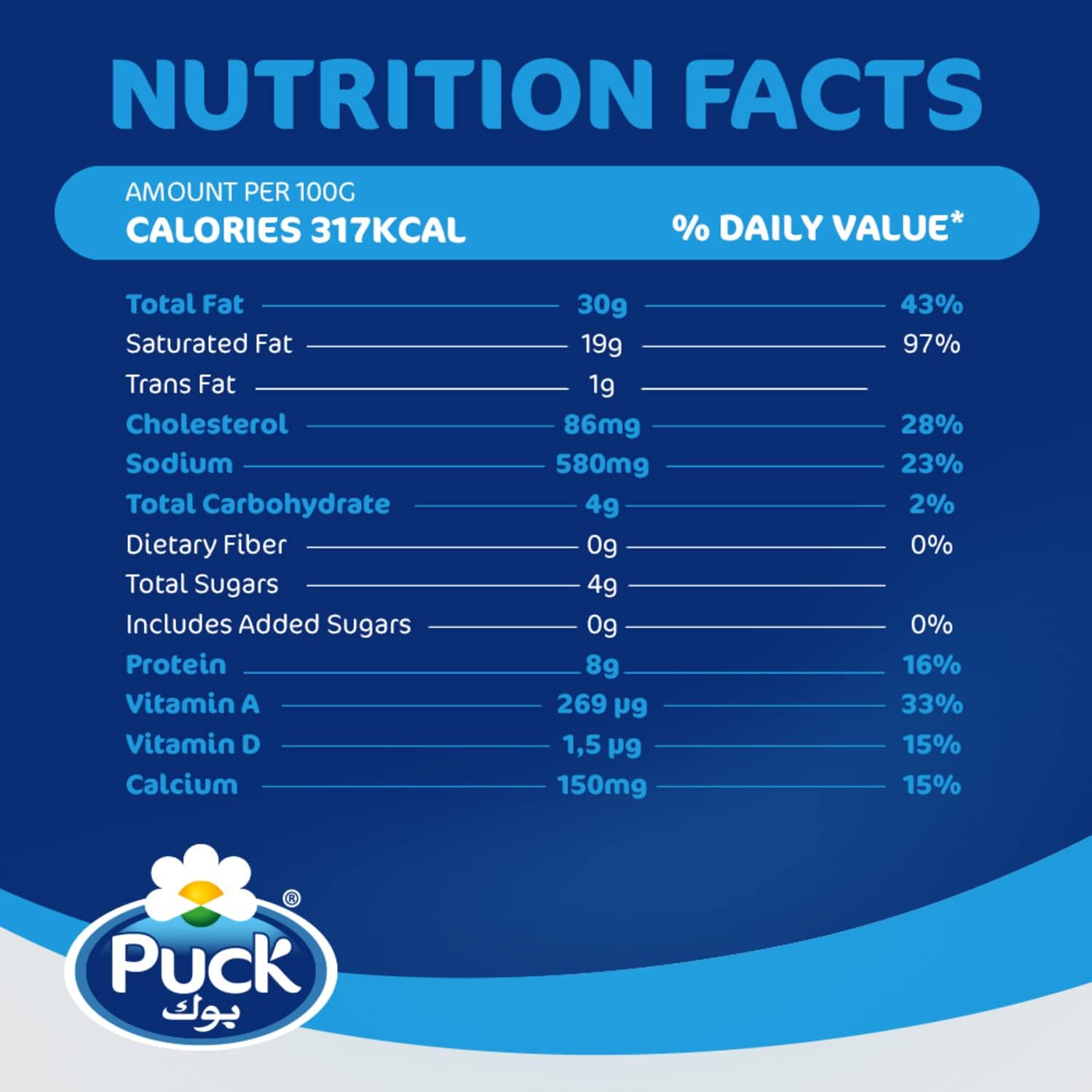 Puck Cream Cheese Squares 24 Portions, 2 x 432 g
