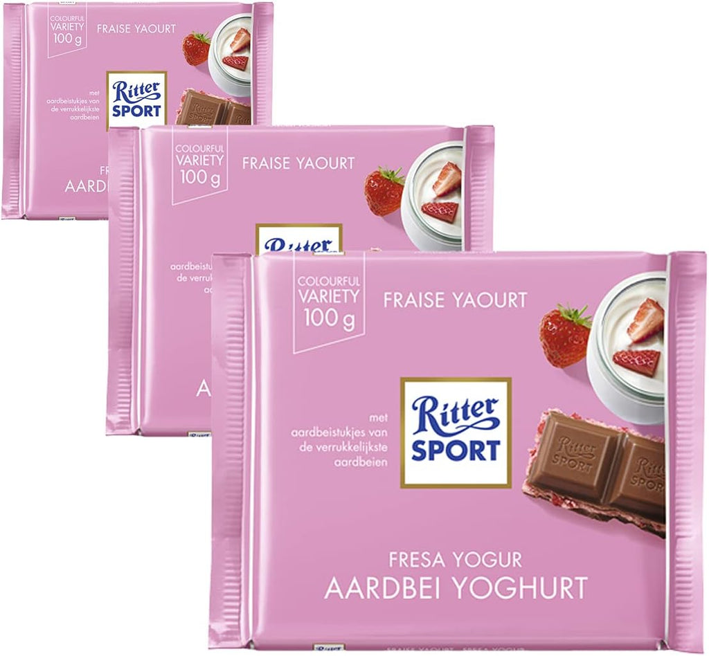 Ritter Sport Strawberry Yogurt Chocolate 100g