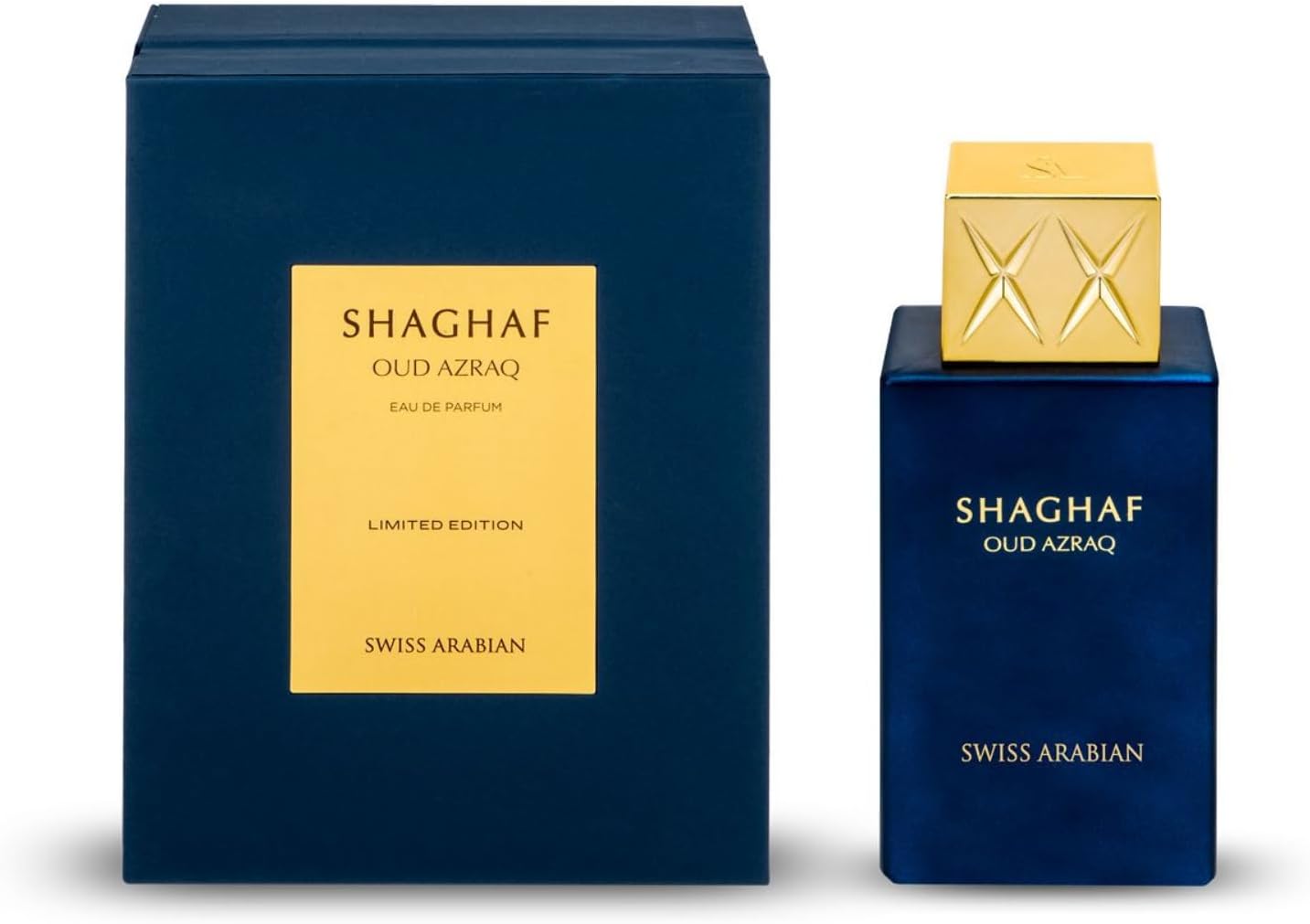 Swiss Arabian Shaghaf Oud Azraq Unisex Eau De Parfum 75ml - Amber, Vanilla, Oud Scent