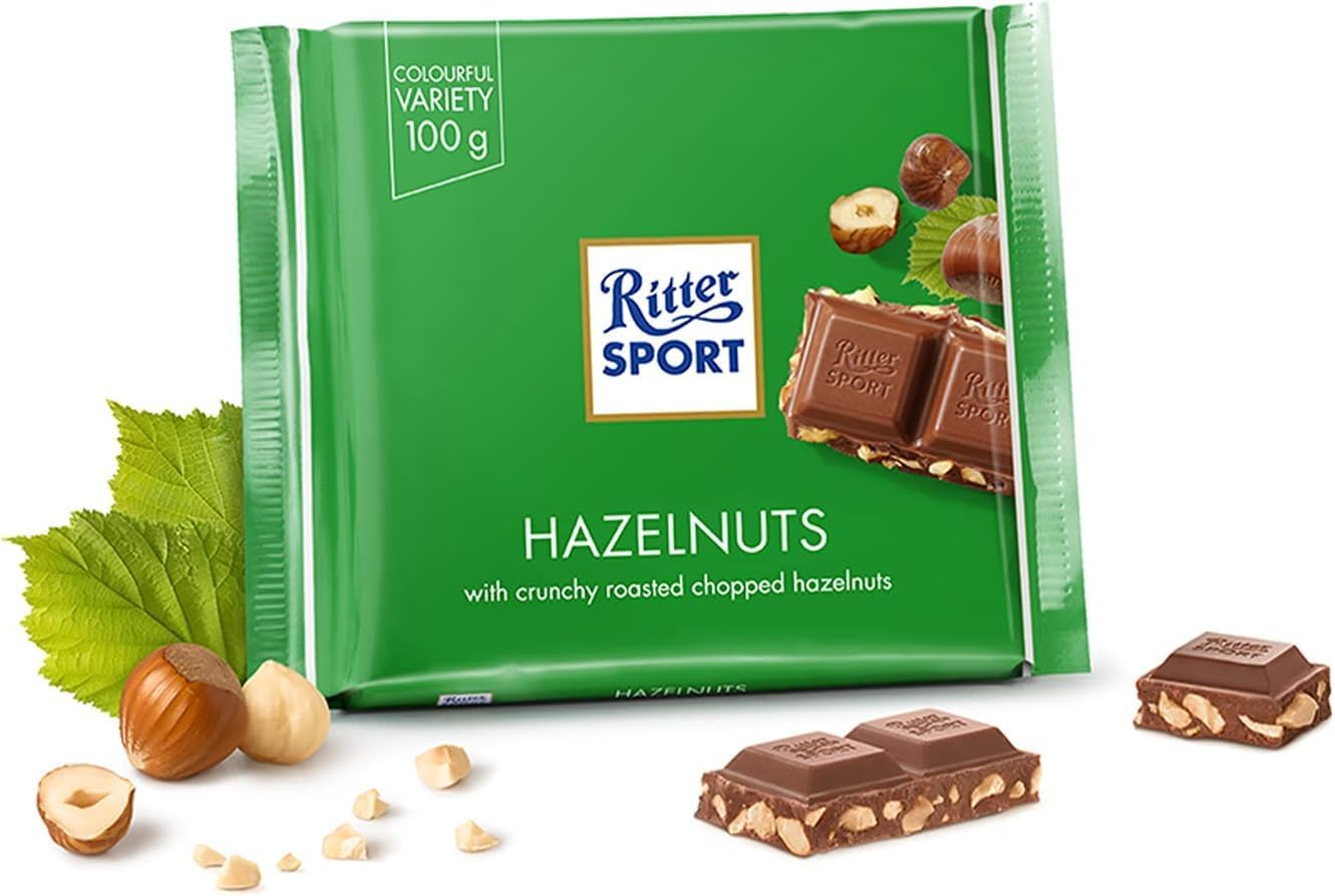 Ritter Sport Chopped Hazelnut Chocolate 100g
