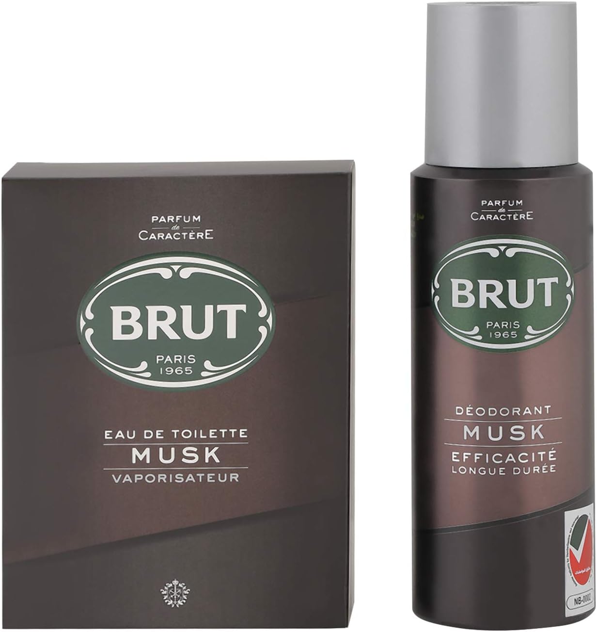 Brut Musk For Men, Eau De Toilette Perfume 100 ML + Deodorant Spray, 200 ML, Combo Pack