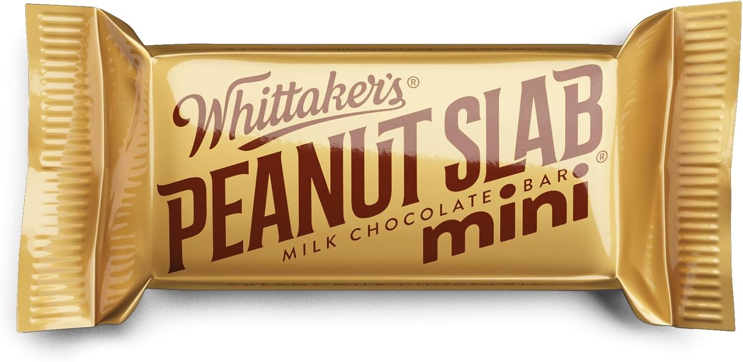 Whittaker's Mini Size Peanut Chocolate Slabs 180g (pack of 12)