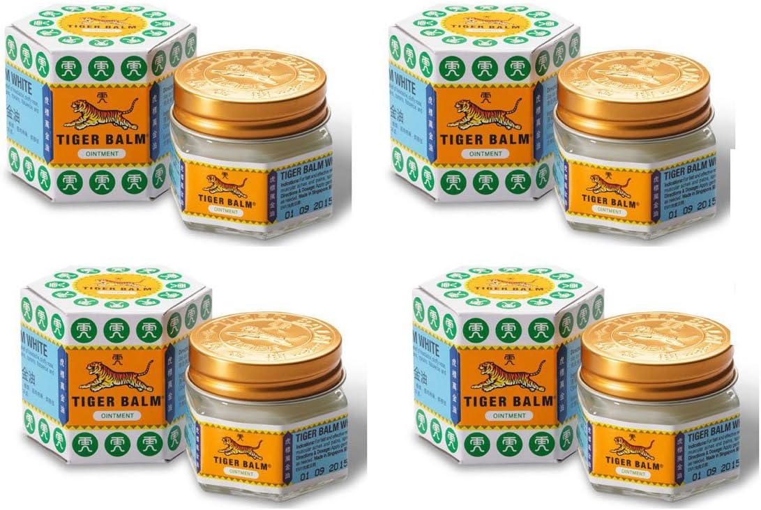 Tiger Balm Ointment (9ml, Pack of 4, White)