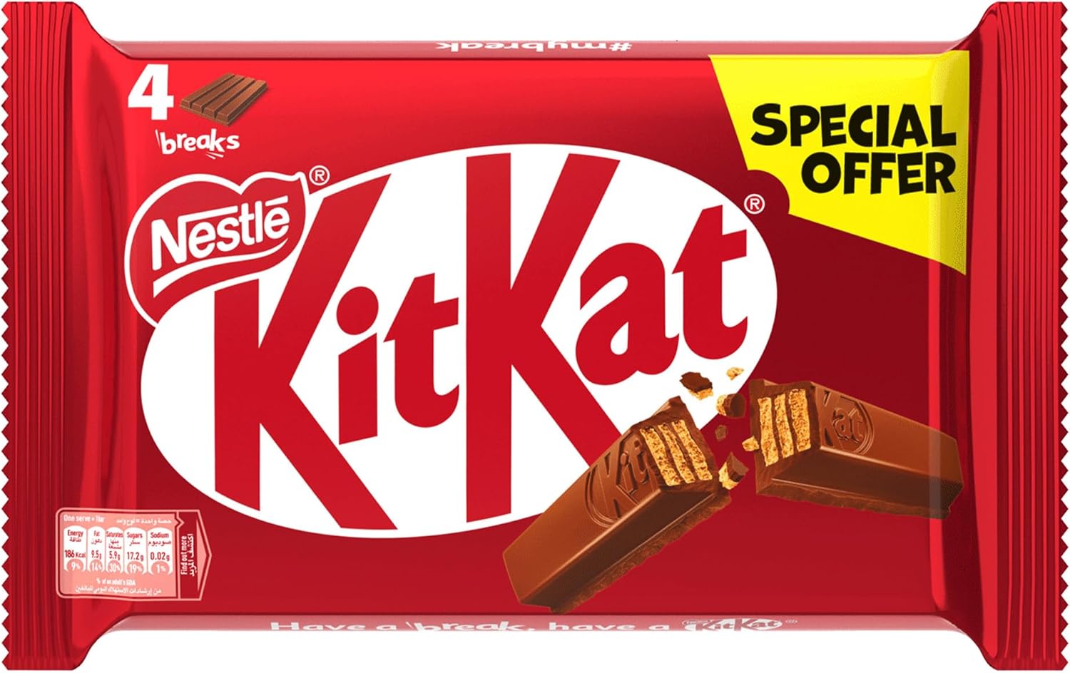 Nestle KitKat Value Pack 36.5g Pack of 4