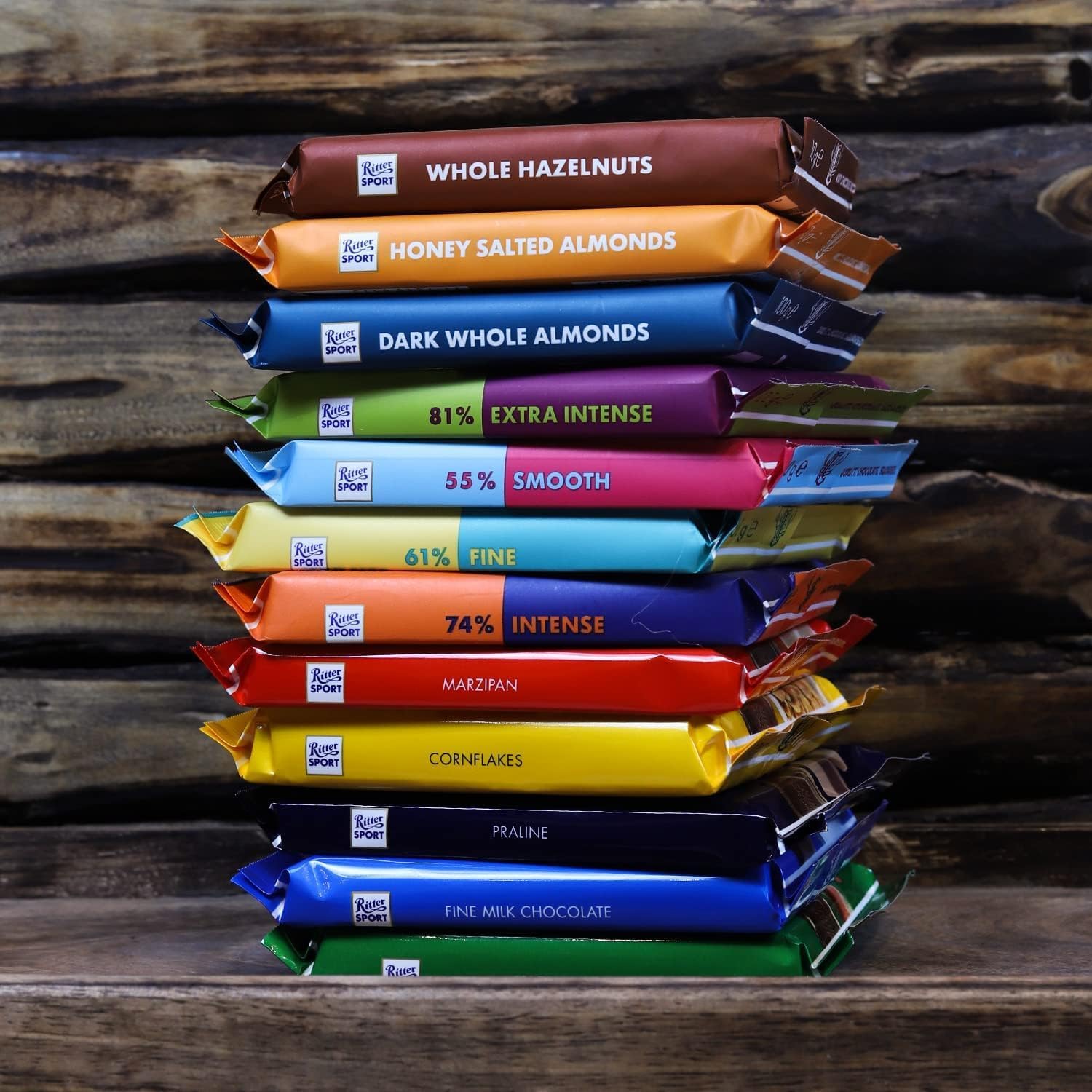 Ritter Sport Chopped Hazelnut Chocolate 100g