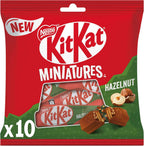 KitKat Nestle Miniatures Crispy Wafer Finger Covered With Hazelnut Chocolate 107g