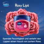 Vaseline Lip Therapy Lip Balm Mini, Rosy Lips | Lip Repair in a Container for ed, Dry Lip | Travel Size 0.5 Oz (Pack of 2)