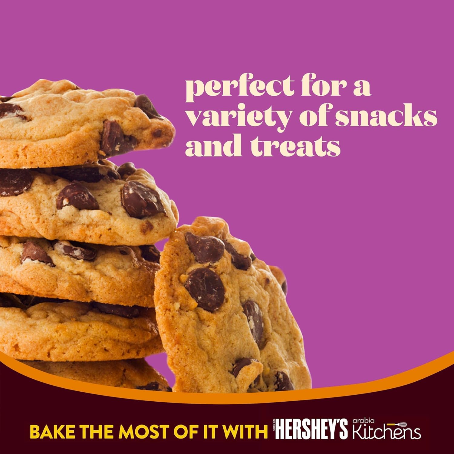 Hershey’s Milk Chocolate Chips for Baking All Kinds of Desserts, 200 g