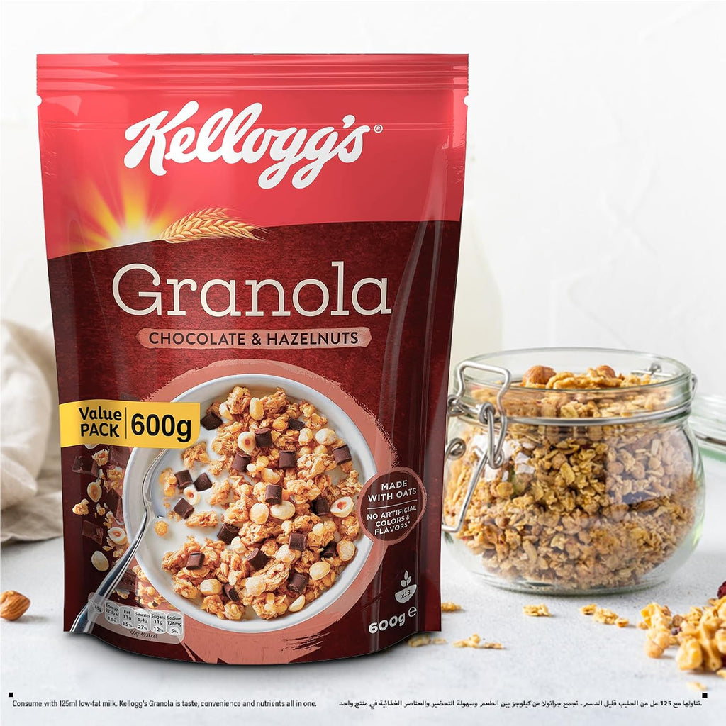 Kellogg's Granola Chocolate With Hazelnuts 600g
