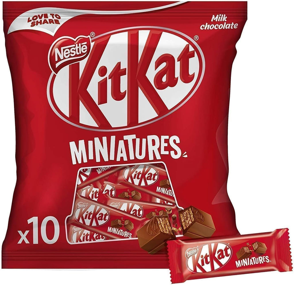 Nestle Kitkat Miniatures Crispy Wafer Finger Covered With Milk Chocolate 110g