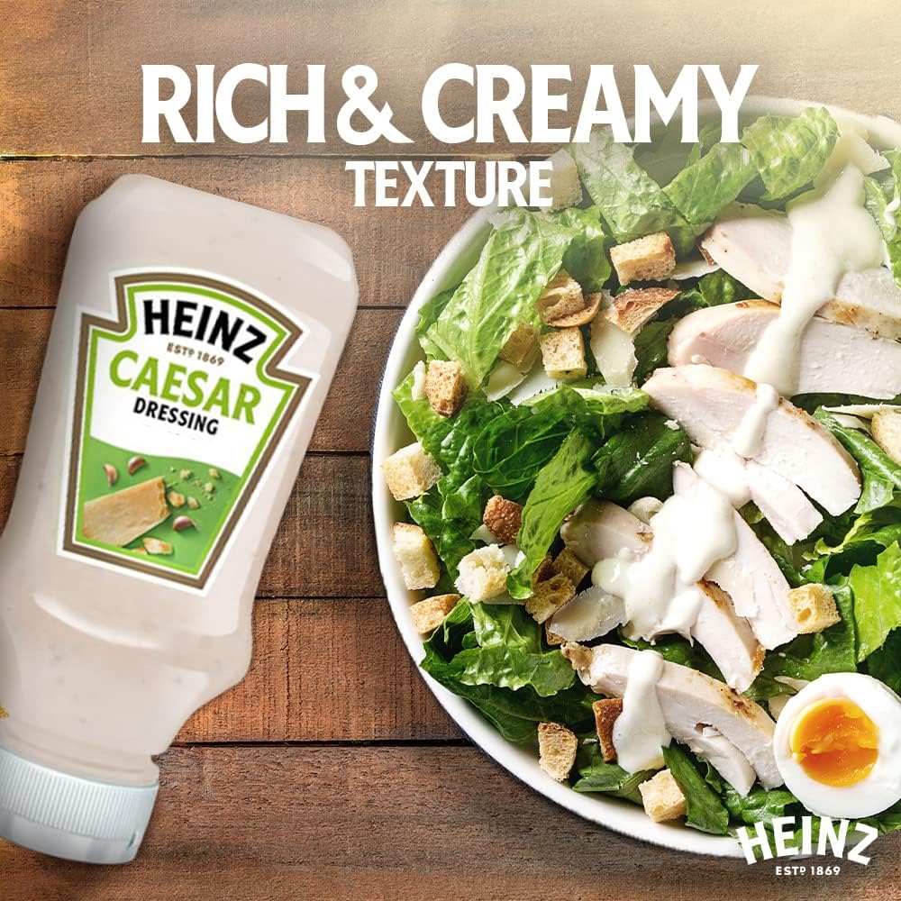 Heinz Caesar Salad Dressing, Top Down Squeezy Bottle, 400ml