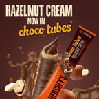 Hershey’s Chocotubes Wafer Roll, with Milk Chocolate and Hazelnut Cream, 18 g