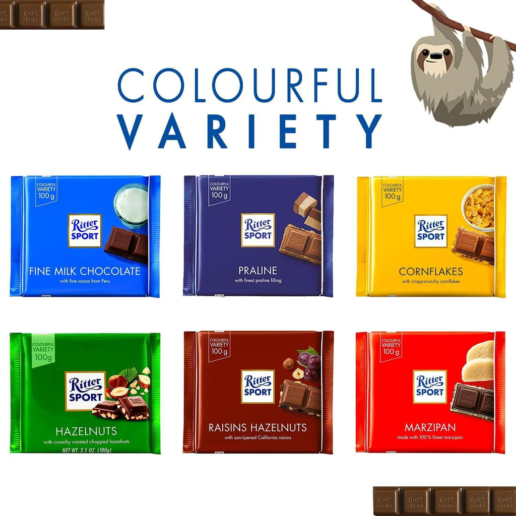 Ritter Sport Chopped Hazelnut Chocolate 100g