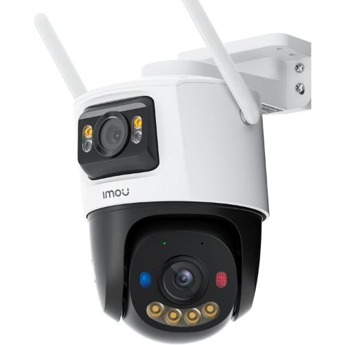 Imou 10MP Outdoor Security Camera with Dual Lens, Wireless Wifi CCTV Home Camera with AI Human Vehicle Detection/Color Night Vision/Work w/Alexa, Cruiser Dual 2 3K+3K Outdoor Surveilliance Camera